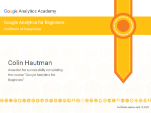 Google Analytics Certification